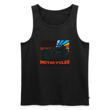 First Motorcycles Classic Legend - Men's Premium Organic Tank Top - black - Front - AI Model Male 178 light (178cm)