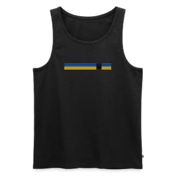 UKRAINE Sporty - Men's Premium Organic Tank Top - black - Front - AI Model Male 178 light (178cm)