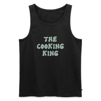 Le roi de la cuisine - Débardeur bio Premium Homme - noir - Devant - Michal (187cm)