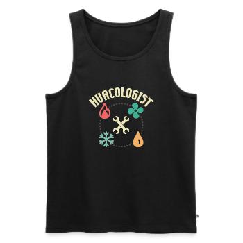 HVACOLOGIST AC Tech Installer HVAC Technician - Men's Premium Organic Tank Top - black - Front - AI Model Male 178 light (178cm)