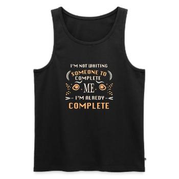 Einzelner Tag - Männer Premium Bio Tank Top - Schwarz - Vorne - Michal (187cm)