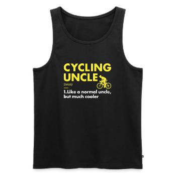 Sport Oncle Cyclisme - Débardeur bio Premium Homme - noir - Devant - Michal (187cm)