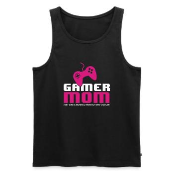 Gamer Maman Jeux vidéo Amateur de jeux Mère Joueur - Débardeur bio Premium Homme - noir - Devant - Michal (187cm)