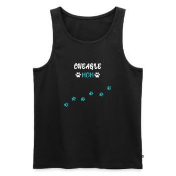 Cheagle Mom I Chihuahua Beagle Mix - Männer Premium Bio Tank Top - Schwarz - Vorne - Michal (187cm)