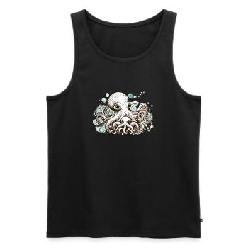 Embrace of the Seas - Männer Premium Bio Tank Top - Schwarz - Vorne - AI Model Male 178 light (178cm)
