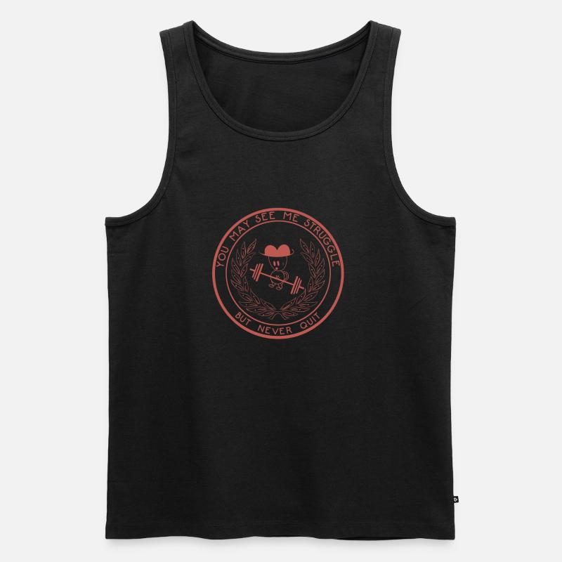 Kettleboy rost - Männer Premium Bio Tank Top - Schwarz