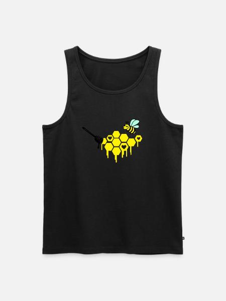 beekeeper - Men's Premium Organic Tank Top - black