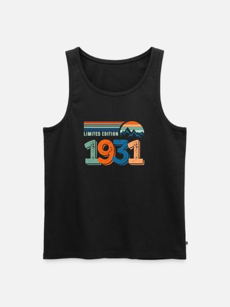 Limited edition 1931 - Men's Premium Organic Tank Top - black