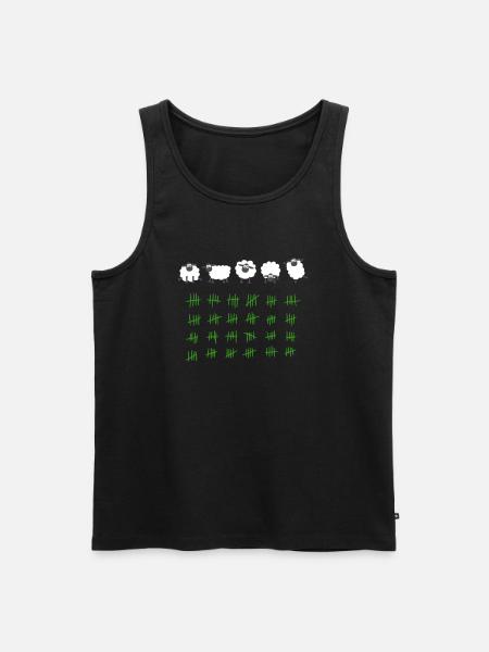 Insomniac - Men's Premium Organic Tank Top - black