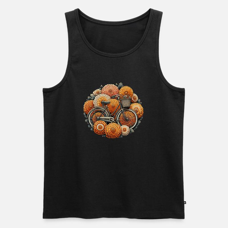 Fahrrad - Männer Premium Bio Tank Top - Schwarz