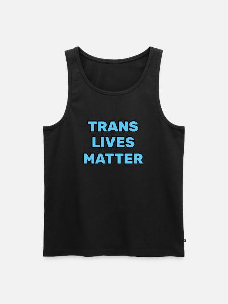 Trans-Leben zählen - Männer Premium Bio Tank Top - Schwarz