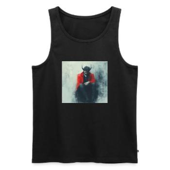 Devil - Men's Premium Organic Tank Top - black - Front - AI Model Male 178 light (178cm)