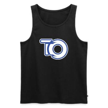 T O Graffiti Style - Men's Premium Organic Tank Top - black - Front - Michal (187cm)