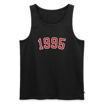 Year of birth sport 1995 - Men's Premium Organic Tank Top - black - Front - AI Model Male 178 light (178cm)