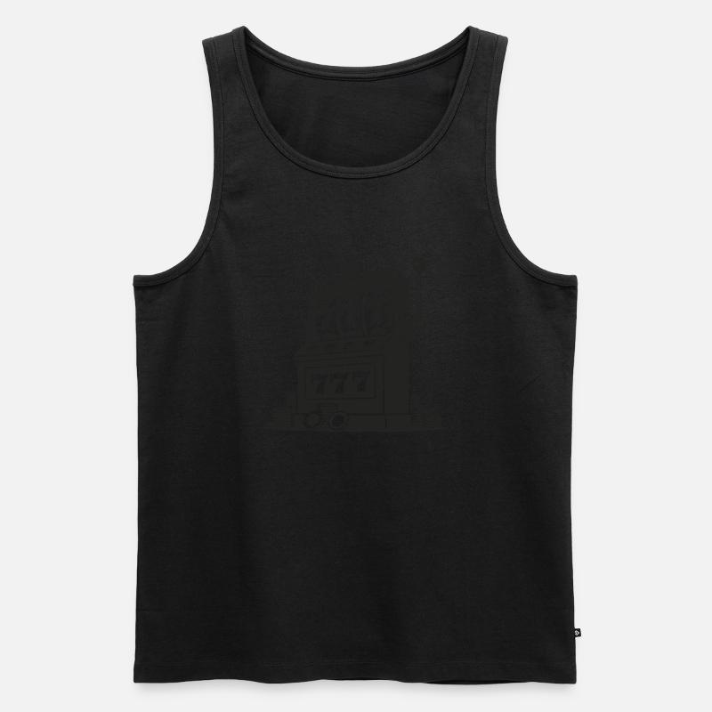 jackpot automat - Männer Premium Bio Tank Top - Schwarz
