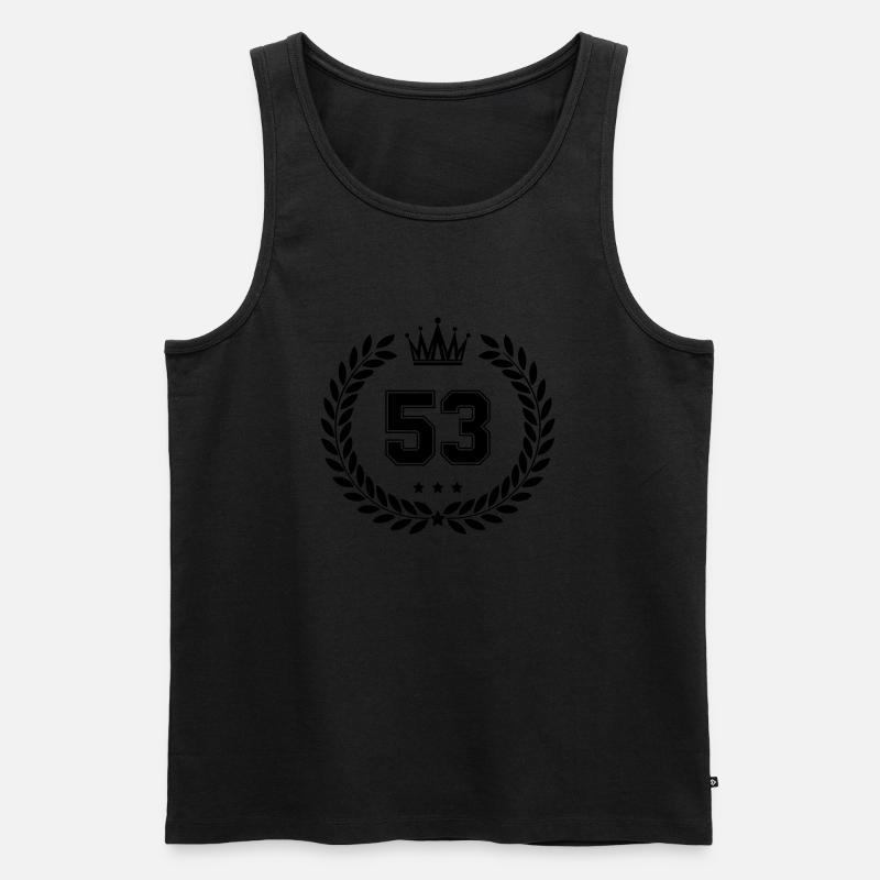 wappen 53 - Männer Premium Bio Tank Top - Schwarz