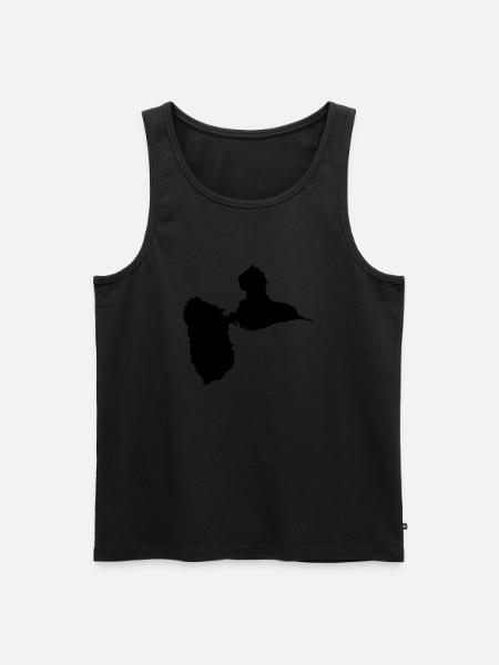 Guadeloupe - Débardeur bio Premium Homme - noir