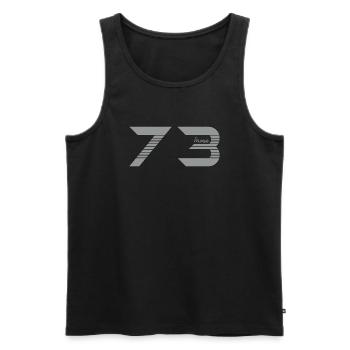 Rhône Alpes Savoie 73 - Débardeur bio Premium Homme - noir - Devant - AI Model Male 178 light (178cm)