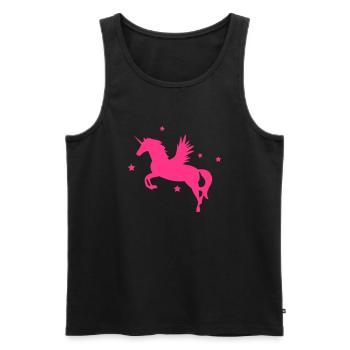 pegasus - Männer Premium Bio Tank Top - Schwarz - Vorne - Michal (187cm)