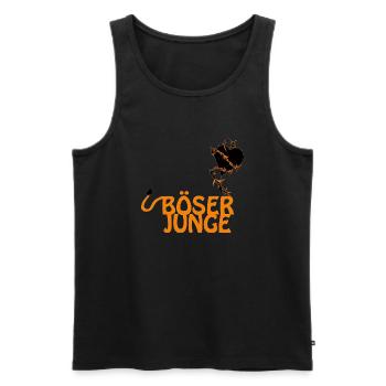 wicked young - Men's Premium Organic Tank Top - black - Front - AI Model Male 178 light (178cm)
