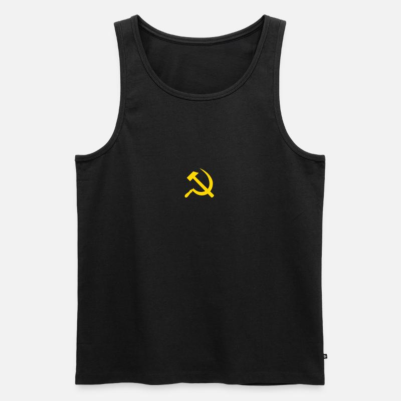 Hammer und Sichel - Männer Premium Bio Tank Top - Schwarz
