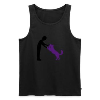 DD Bild 1 Tips - Männer Premium Bio Tank Top - Schwarz - Vorne - AI Model Male 178 light (178cm)