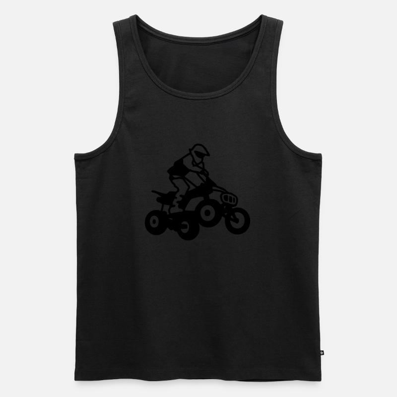 quad atv - Männer Premium Bio Tank Top - Schwarz