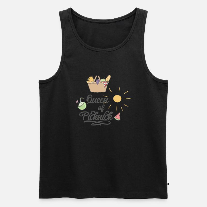 Picknick - Männer Premium Bio Tank Top - Schwarz