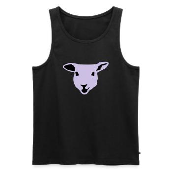 sheep, lamb - Men's Premium Organic Tank Top - black - Front - AI Model Male 178 light (178cm)