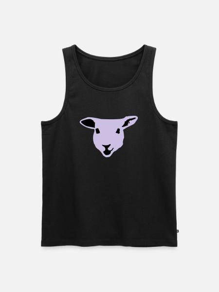 sheep, lamb - Men's Premium Organic Tank Top - black