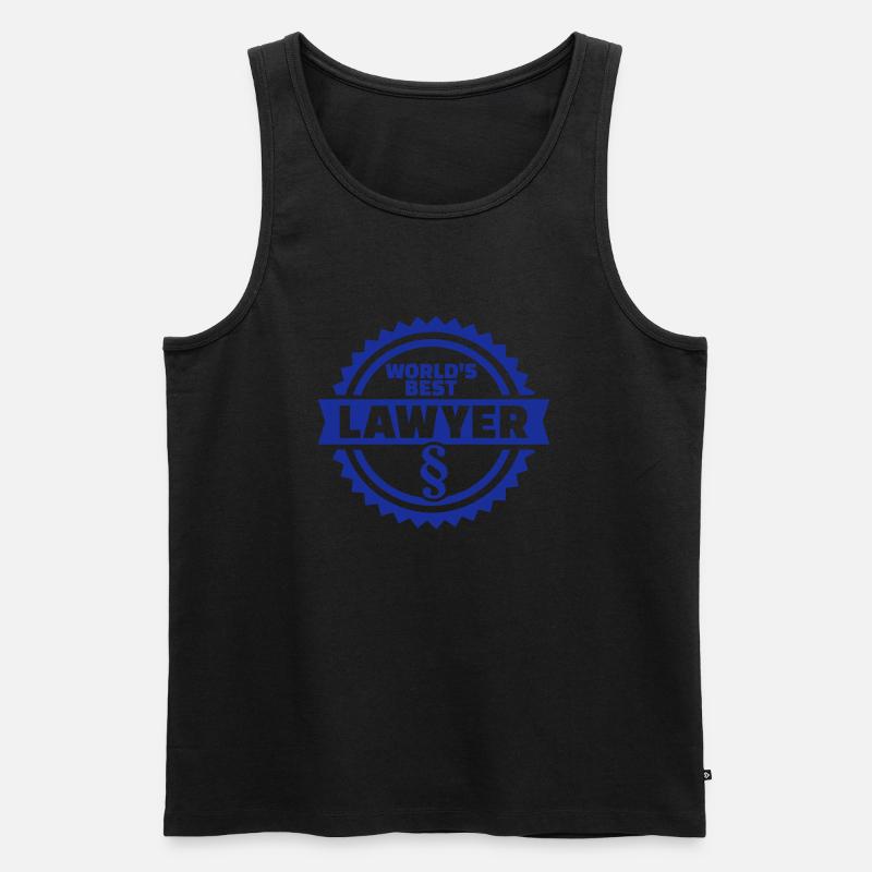 Anwalt - Männer Premium Bio Tank Top - Schwarz