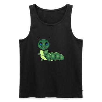 caterpillar sweet child - Men's Premium Organic Tank Top - black - Front - AI Model Male 178 light (178cm)