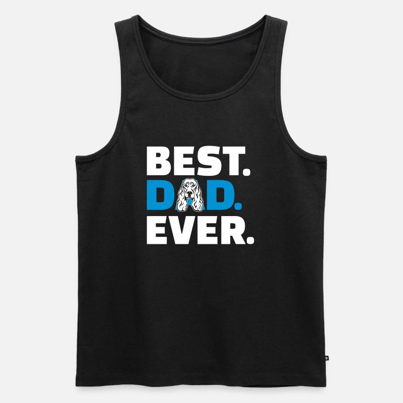 Cocker Spaniel - Männer Premium Bio Tank Top - Schwarz