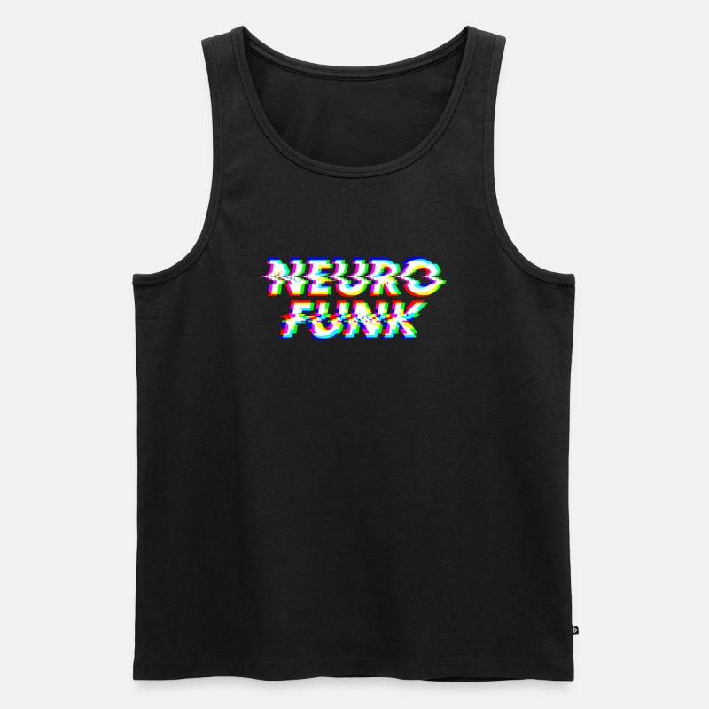 Neurofunk 4 - Männer Premium Bio Tank Top - Schwarz