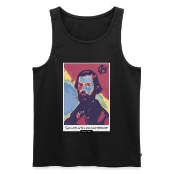 Jules Valles - Débardeur bio Premium Homme - noir - Devant - Michal (187cm)