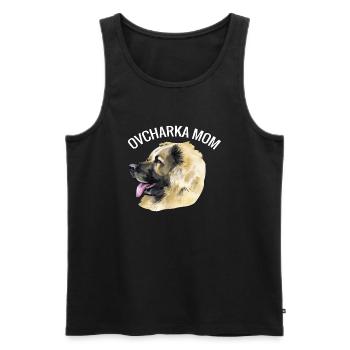 Kaukasischer Ovcharka Hundebesitzer Hundeliebhaber - Männer Premium Bio Tank Top - Schwarz - Vorne - Michal (187cm)