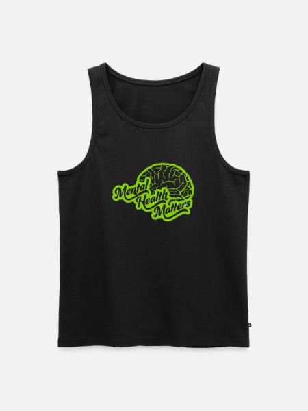 la santé mentale compte citation - Débardeur bio Premium Homme - noir