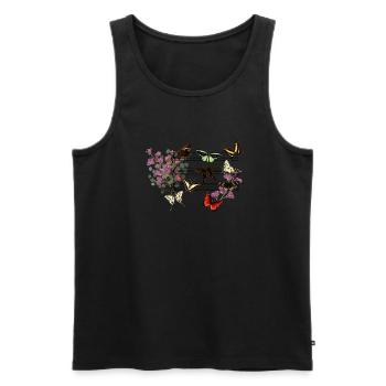 Papillons - Débardeur bio Premium Homme - noir - Devant - Michal (187cm)