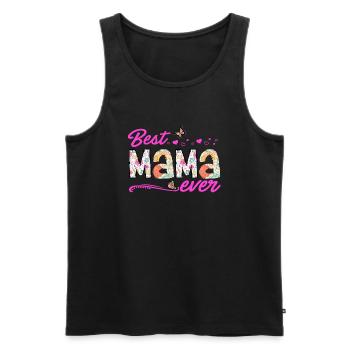 Stolze Mama Mutter Mami Lebensaufgabe Kinder Kind - Männer Premium Bio Tank Top - Schwarz - Vorne - AI Model Male 178 light (178cm)