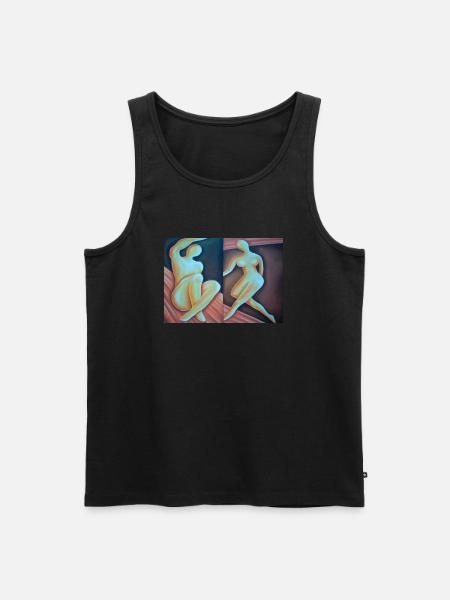 Adam and Eve - Men's Premium Organic Tank Top - black
