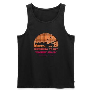 Pole Vault Pole Vault Gymnastics Gift - Men's Premium Organic Tank Top - black - Front - AI Model Male 178 light (178cm)