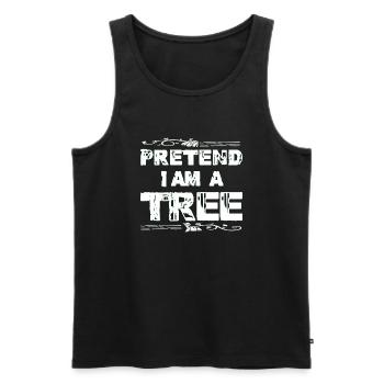 Baum - Nehmen Wir An - Männer Premium Bio Tank Top - Schwarz - Vorne - AI Model Male 178 light (178cm)