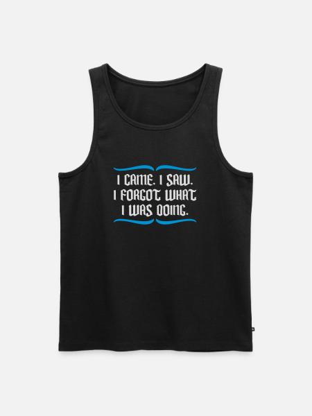 I came saw forget - Men's Premium Organic Tank Top - black