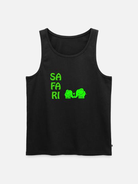 SA FA RI - Men's Premium Organic Tank Top - black