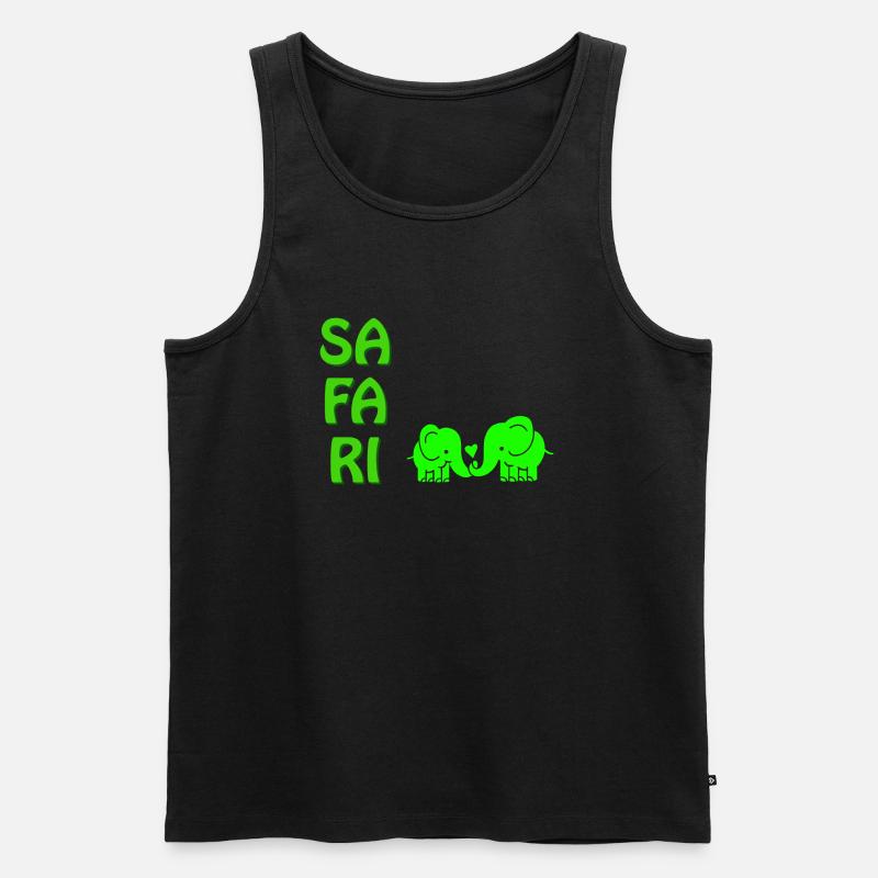 SA FA RI - Männer Premium Bio Tank Top - Schwarz