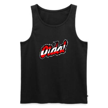 Oida! Österreich Dialekt Slang Lässig - Männer Premium Bio Tank Top - Schwarz - Vorne - Michal (187cm)