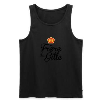 Frère de Gille - Carnaval - Débardeur bio Premium Homme - noir - Devant - Michal (187cm)