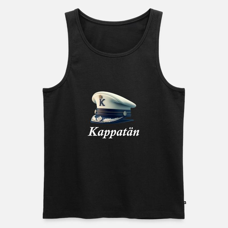 Kappatän Meme Kappa Wortwitz - Männer Premium Bio Tank Top - Schwarz