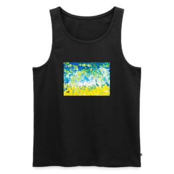 Summerdream - Art by Agatha - Männer Premium Bio Tank Top - Schwarz - Vorne - AI Model Male 178 light (178cm)