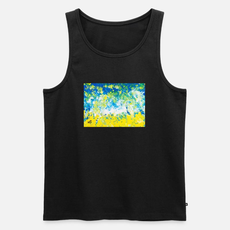 Summerdream - Art by Agatha - Männer Premium Bio Tank Top - Schwarz
